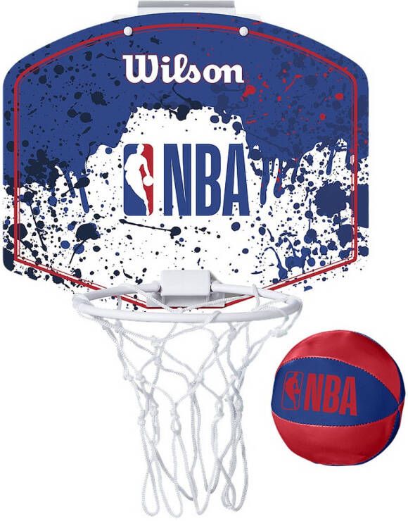 Fan Toys Wilson basketbalring NBA Mini blauw rood 2-delig