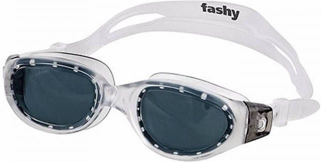 Fashy Zwembril met zwarte gebogen lenzen voor volwassenen Zwembrillen