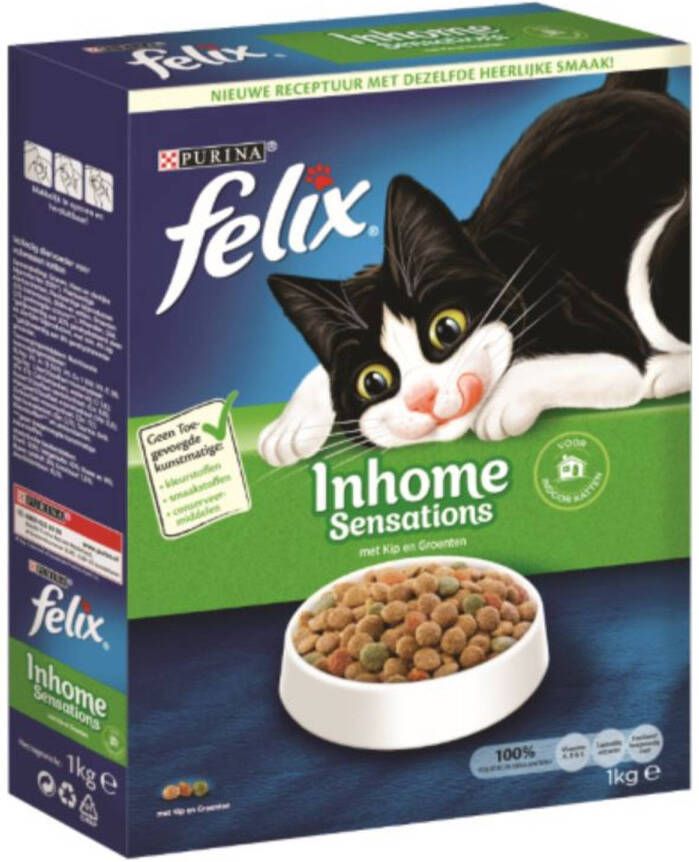 Felix Inhome sensations met kip en groenten 1kg kattenvoer