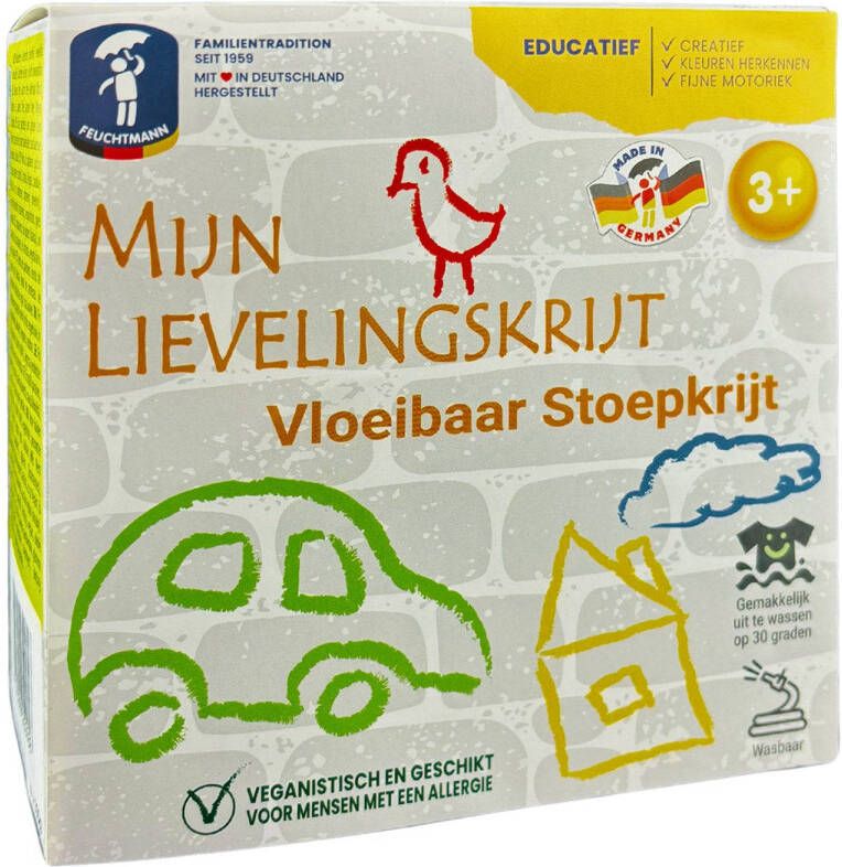 Feuchtmann Mijn Lievelingskrijt Vloeibaar Stoepkrijt 4x100gr.