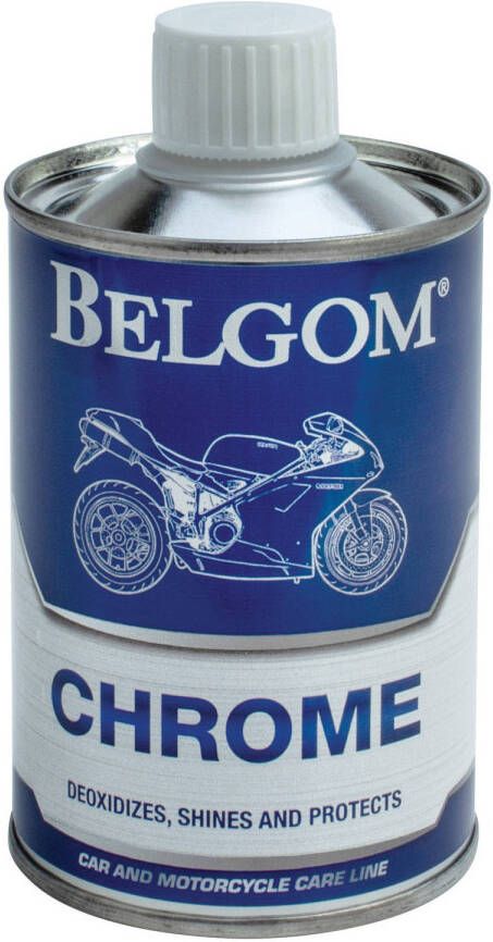 No brand Belgom metaalreiniger 250 ml chroom blauw