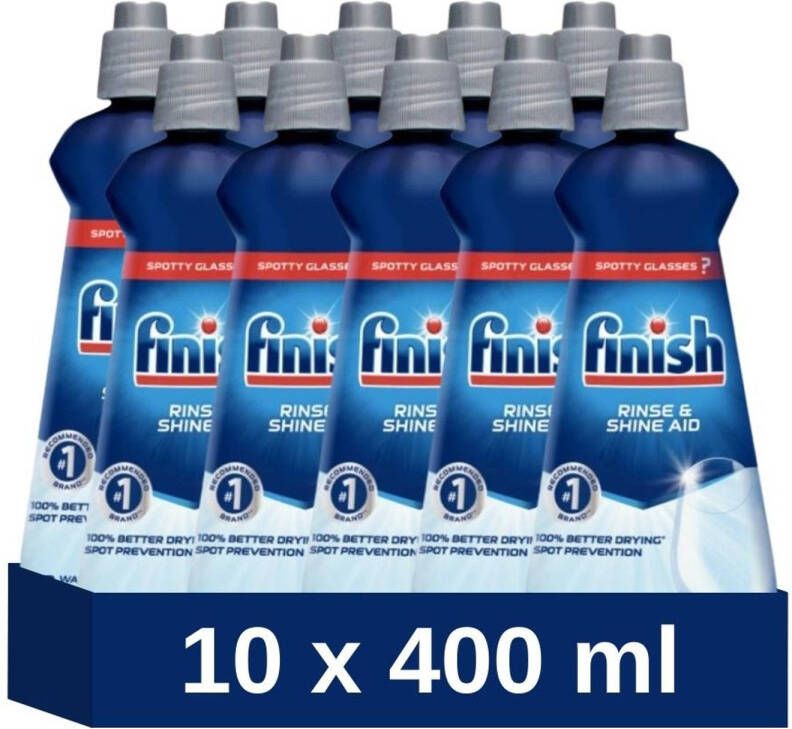 Finish Glansspoelmiddel 400 ml Voor glans + bescherming 10 stuks Voordeelverpakking