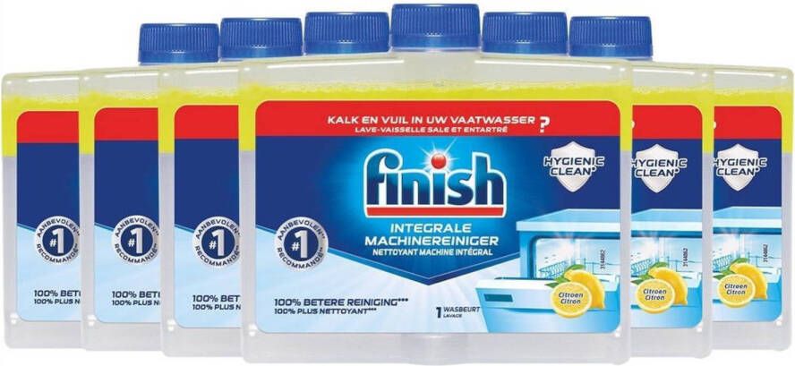 Finish Integrale Vaatwasmachinereiniger Lemon 6x250ml