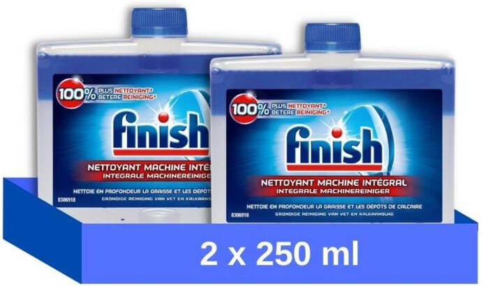 Finish Vaatwasmachinereiniger Regular 250 ml 2 stuks Voordeelverpakking