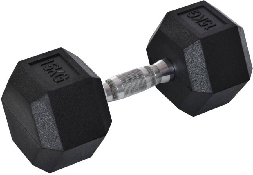 FitGoodz Dumbbel Hexa dumbbell 15 Kg Hex Dumbbell Krachttraining Crossfit