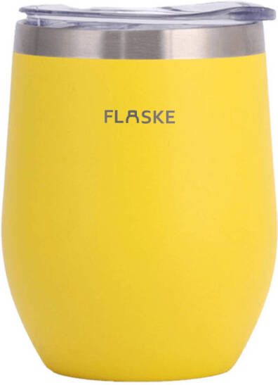 FLASKE Koffiebeker Soul Warming Cup Sand 250ml RVS Koffiebeker to Go van 250ML