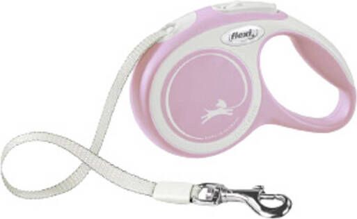 Flexi New Confort Tape Rollijn Hondenriem Roze XS 3 meter