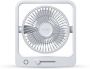 FlinQ Coolcube Tafelventilator Mini Ventilator voor Bureau of Tafel USB Oplaadbaar Draadloos en Roteerbaar Kleine Ventilator Fan met Aanpasbare Snelheden Wit - Thumbnail 1