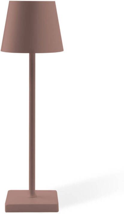 FlinQ Tafellamp Nova Oplaadbaar Dimbaar met geheugenstand 3 lichtstanden 38cm Bronze