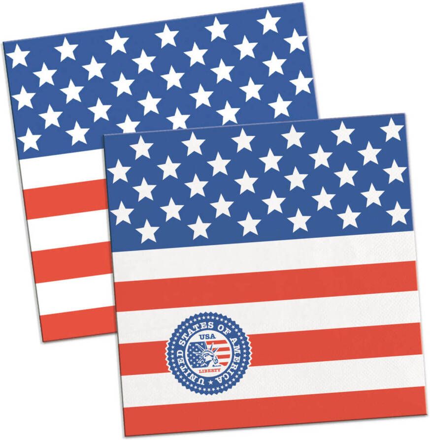 Folat servetten USA Party 25 x 25 cm papier 20 stuks