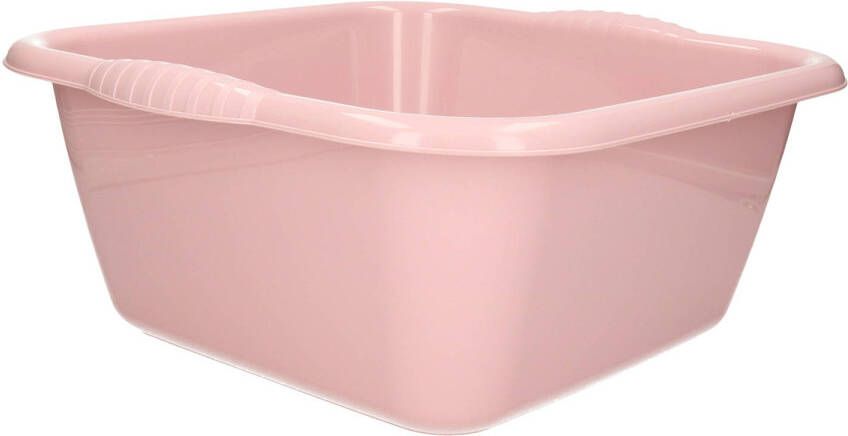 Forte Plastics Plasticforte teiltje afwasbak vierkant kunststof 15 liter 41 x 39 x 16 cm Oud roze Afwasbak