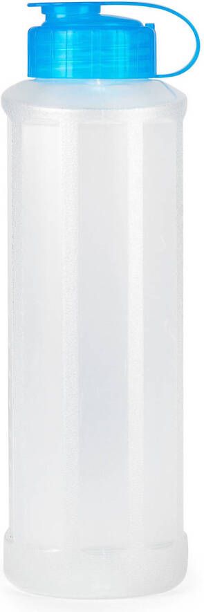 Forte Plastics Plasticforte Drinkfles waterfles bidon 1600 ml transparant blauw kunststof Drinkflessen