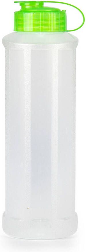 Forte Plastics Plasticforte Drinkfles waterfles bidon 1600 ml transparant groen kunststof Drinkflessen