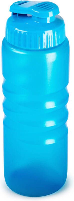 Forte Plastics Plasticforte Drinkfles waterfles bidon 650 ml transparant blauw kunststof Drinkflessen