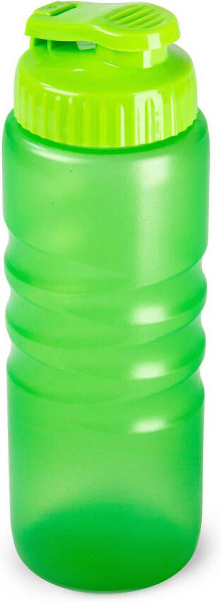 Forte Plastics Plasticforte Drinkfles waterfles bidon 650 ml transparant groen kunststof Drinkflessen