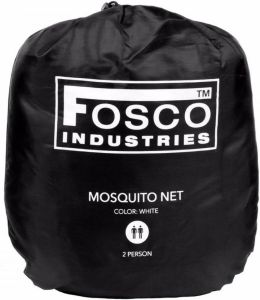 Fosco Industries Wit klamboe muskietennet 2 personen