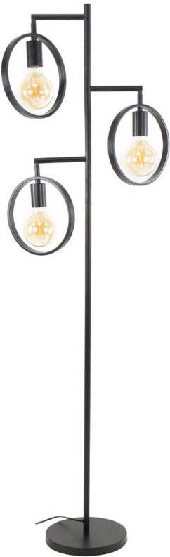 Fraaai Caleb vloerlamp 3L metaal 155 cm