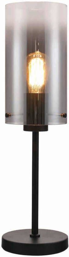 Freelight Tafellamp Ventotto H 58 cm Ø 15 cm rook glas zwart