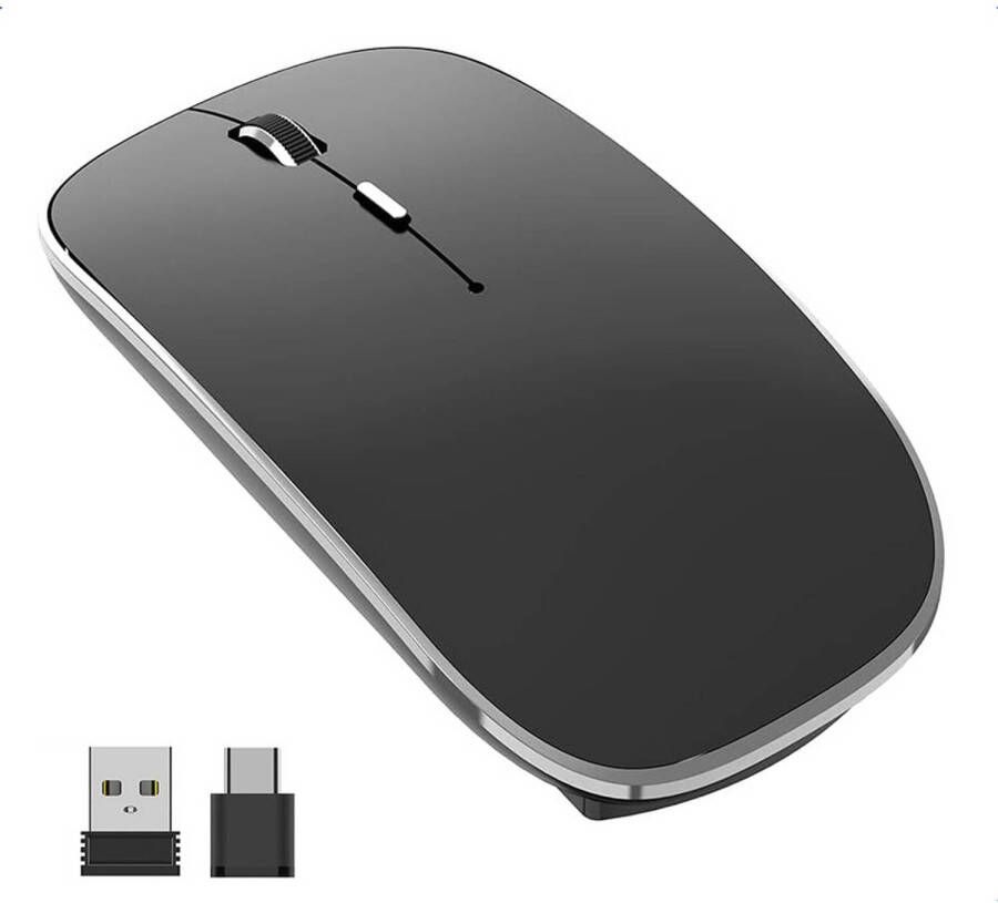 Gadgetplace Draadloze muis voor Laptop en Computer Ergonomisch Stille klik USB C