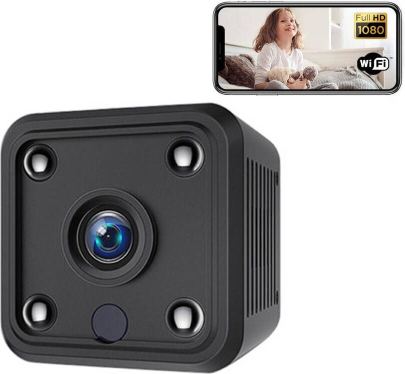 Gadgetplace Spy Camera 1080P Full HD met WIFI en Nightvision incl. 32GB SD kaart Verborgen mini Spycam met Geluidsopname