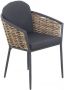 Garden Impressions Bali dining stoel natural rotan carbon black mystic grey - Thumbnail 2