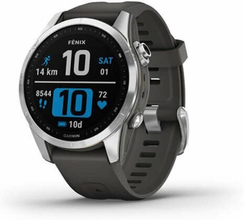 Garmin Fenix 7S 42MM Zilver Grafiet