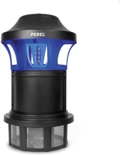 Perel Uv-insectenverdelger Met Ventilator Voor Buiten 750 M² Bereik Waterbestendig Ipx4 Zwart