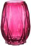 Giftdeco Bloemenvaas luxe decoratie glas roze 13 x 19 cm Vazen - Thumbnail 2