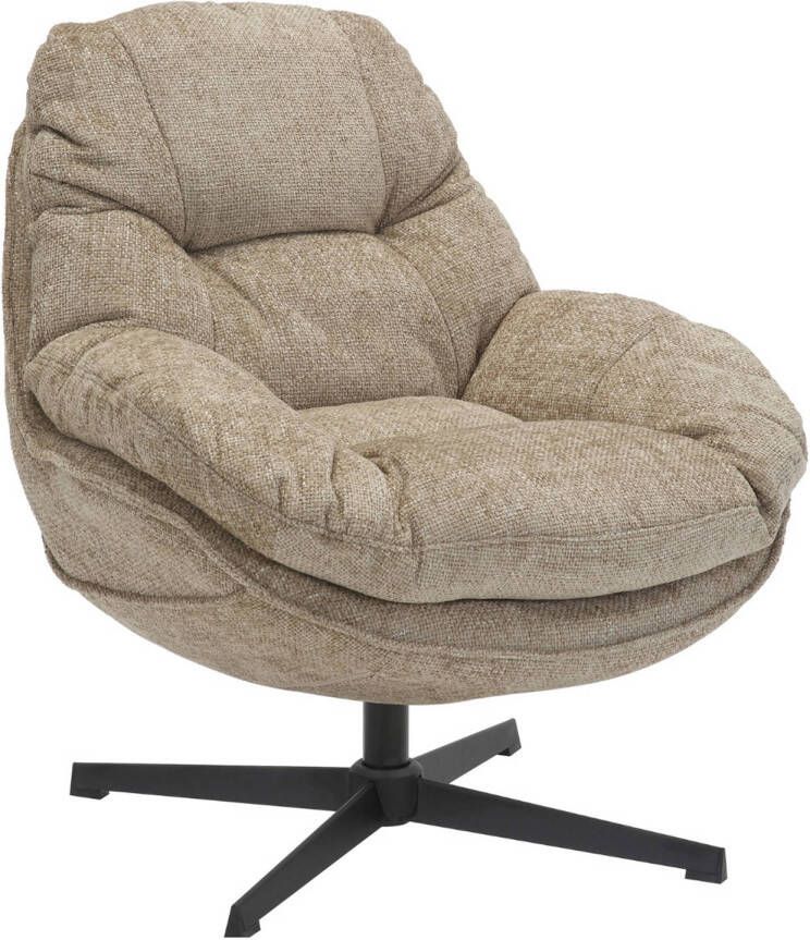 Giga Meubel Draaifauteuil Leonne Taupe