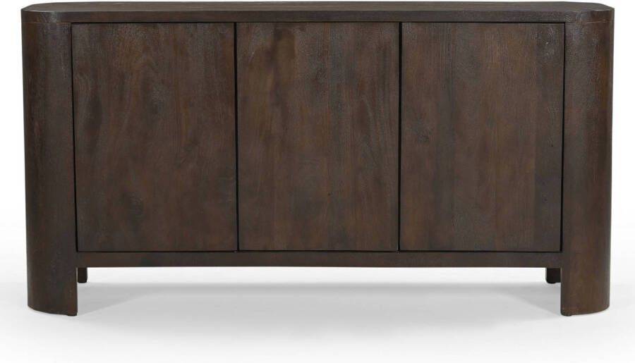 Giga Meubel Dressoir Donkerbruin Mangohout 150x40x76cm Mitchel