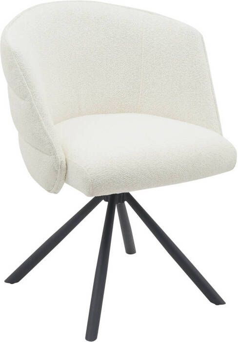 Giga Meubel Eetkamerstoel Stof Beige Draaibaar Zithoogte 50cm Katoo