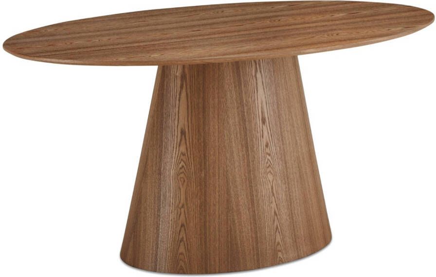 Giga Meubel Eettafel Ovaal 160cm Naturel Eikenhout 4-6 Personen Tango