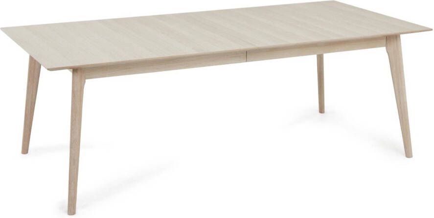 Giga Meubel Eettafel 170cm Uitschuifbaar Rechthoekig Eikenhout