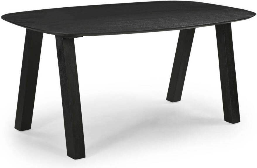 Giga Meubel Eettafel Deens Ovaal 170cm Zwart Mangohout Sensi