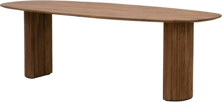 Giga Meubel Eettafel Deens Ovaal 240cm Bruin Mangohout Feline