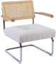 Giga Meubel Fauteuil Beige Stof & Webbing Chroom Onderstel - Thumbnail 2