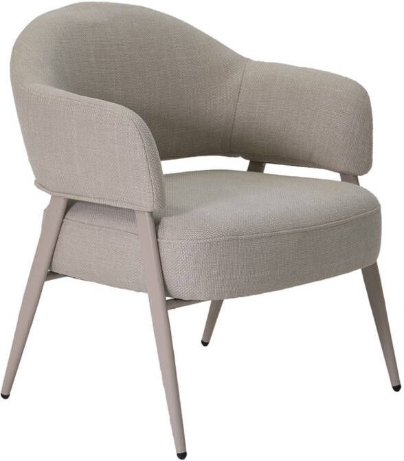 Giga Meubel Fauteuil Beige Stof Textiel 60x56x80cm Linde