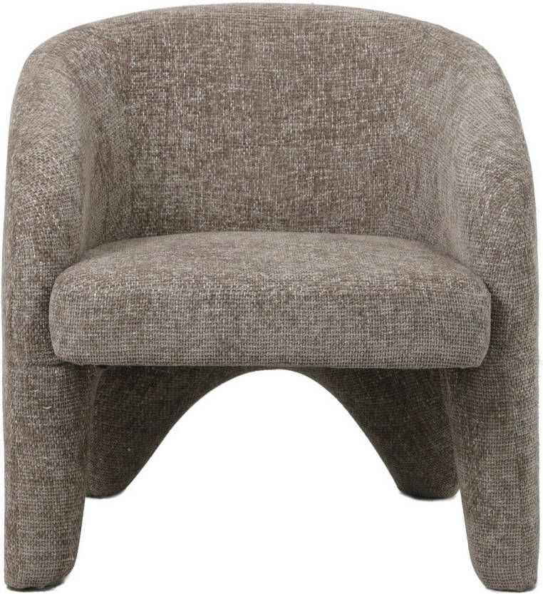 Giga Meubel Fauteuil Stof Taupe Incl. Armleuning 74x73x75cm Jackie