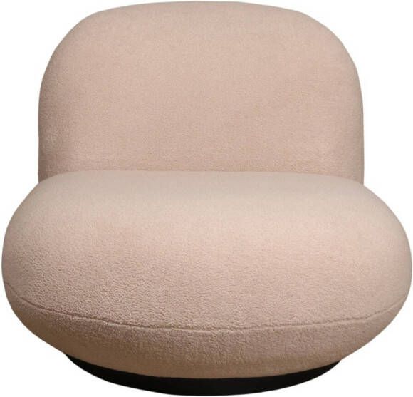 Giga Meubel Fauteuil Teddy Beige Zithoogte 41cm 81x94x71cm Swivel