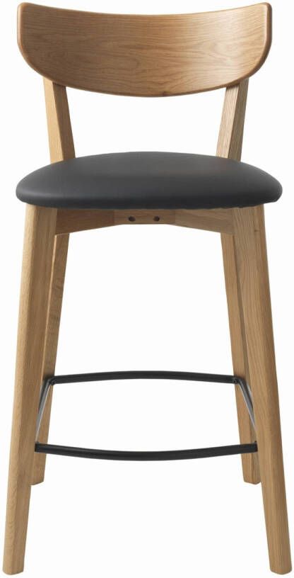 Giga Meubel Giga Living Barstoel Naturel Eiken Zithoogte 67cm 50x47x93cm Pero