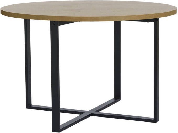 Giga Meubel Giga Living Eettafel Rond Ø120cm Naturel Eiken 2-4 Personen Lugo