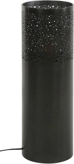 Giga Meubel Vloerlamp Cilinder Ø20x60cm Zwart Nikkel