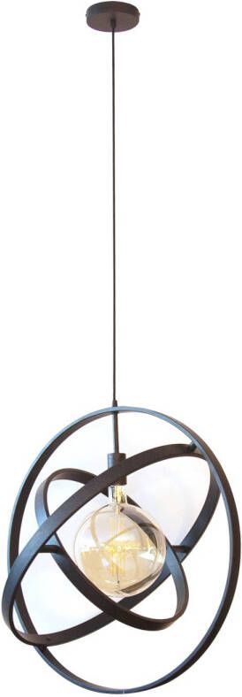 Giga Meubel Hanglamp Zwart 1-Lichts Metaal 150x55x55cm