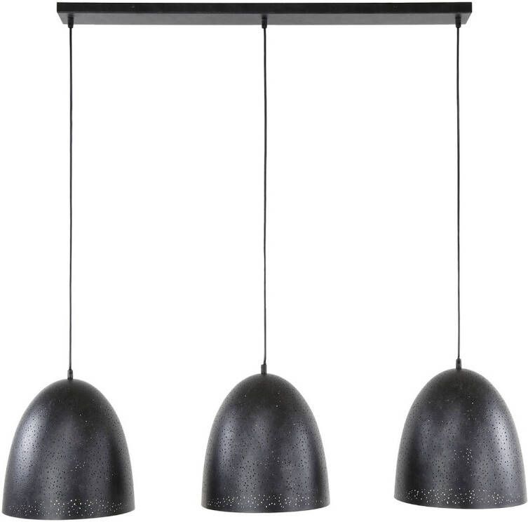 Giga Meubel Hanglamp Zwart Hanglamp 3-Lichts 125x30x150cm