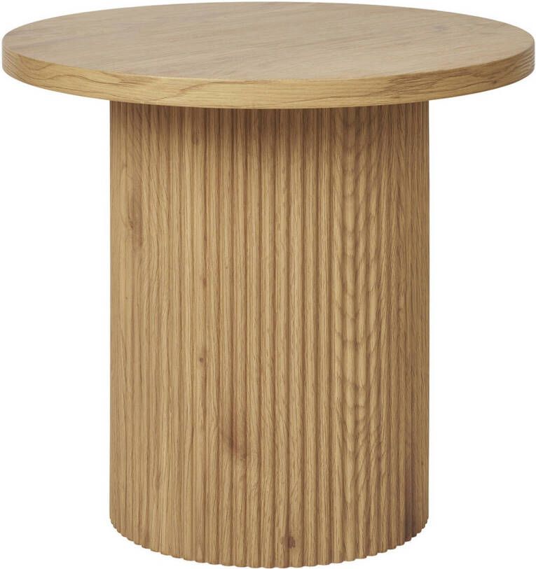 Giga Meubel House Nordic Bijzettafel Naturel Ø48x45cm Kolompoot Boavista