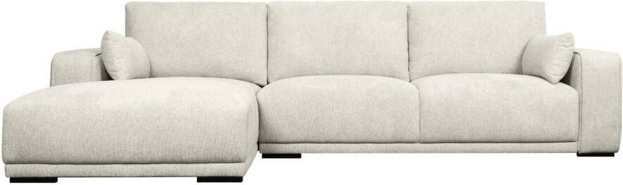 Giga Meubel Loungebank Links Beige Stof 305x105x85cm Zitdiepte 64cm