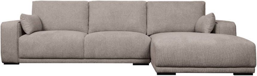 Giga Meubel Loungebank Rechts Zandkleur Stof 305x105x85cm Zitdiepte 64cm