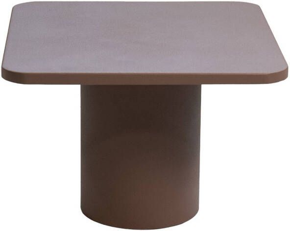 Giga Meubel Salontafel Vierkant Taupe Metaal 50x50x35cm Mischa