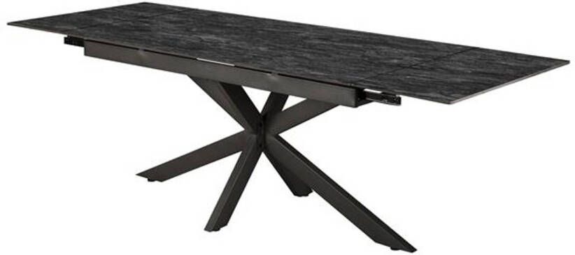 Giga Meubel Uitschuiftafel Zwart Keramiek 160 240cm Australian