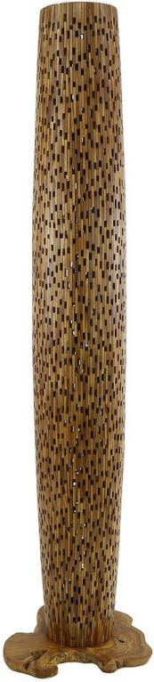 Giga Meubel Vloerlamp Naturel Gerecycled Teakhout 40x40x184cm